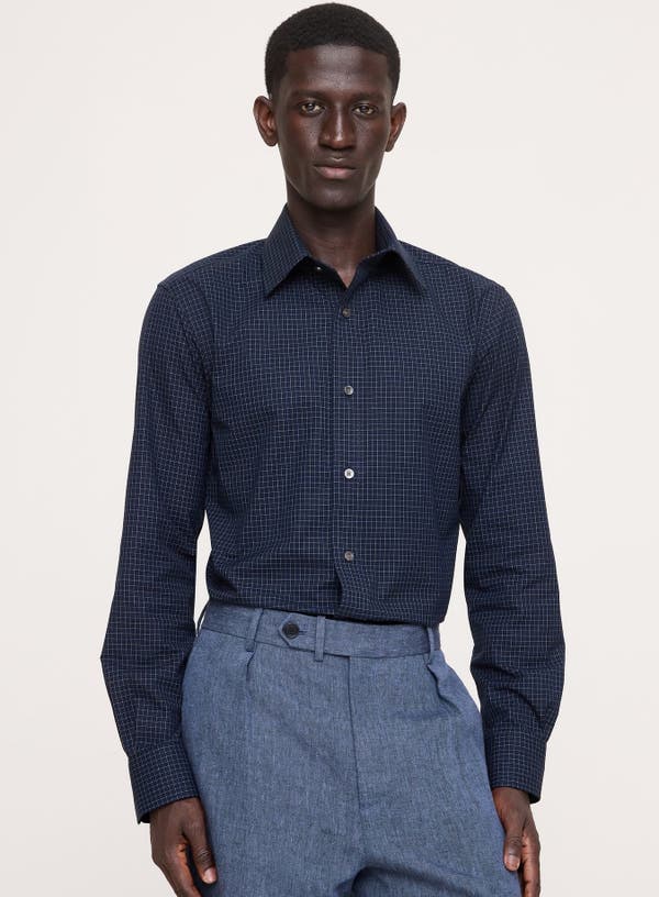Camisa de vestir antiarrugas