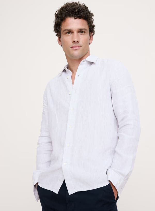 Camisa de lino clásica